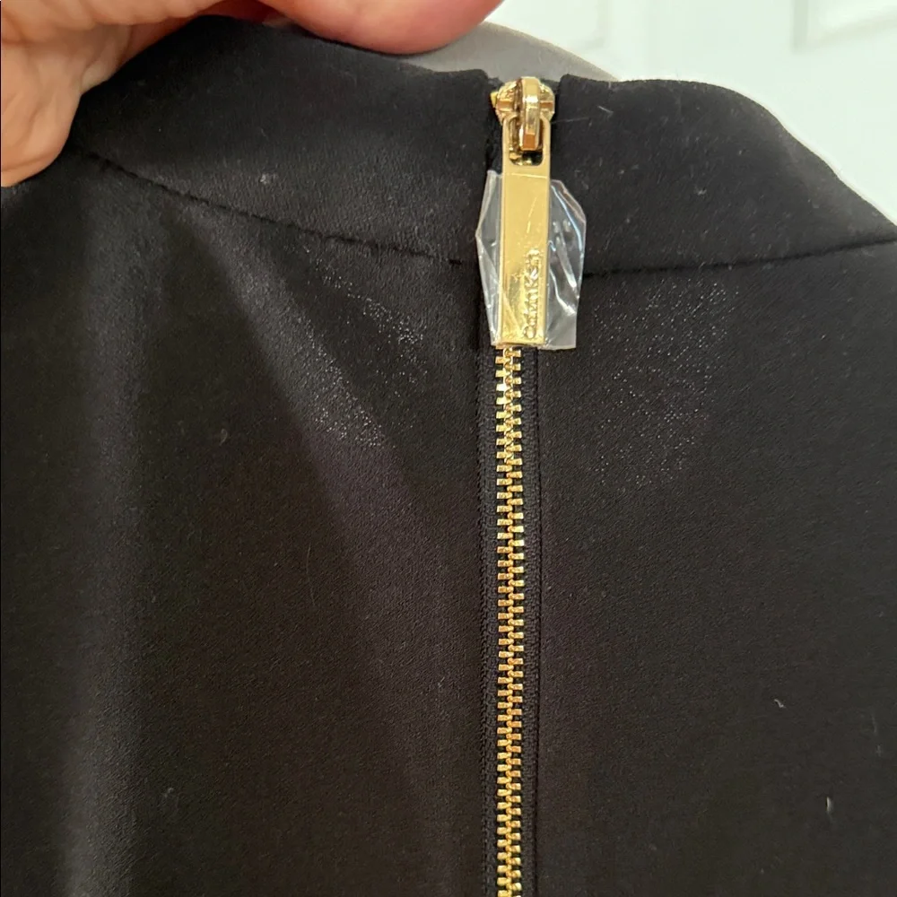 Calvin Klein Chic Black Long-Sleeve Dress with Bow Detail - Picture 5 of 6